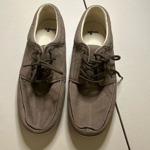 Sanuk tko men’s loafers 14 tan - Picture 2 of 7